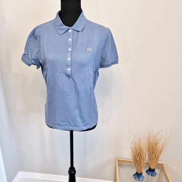 Blue Woman's Lacoste Polo Top - Picture 1 of 3
